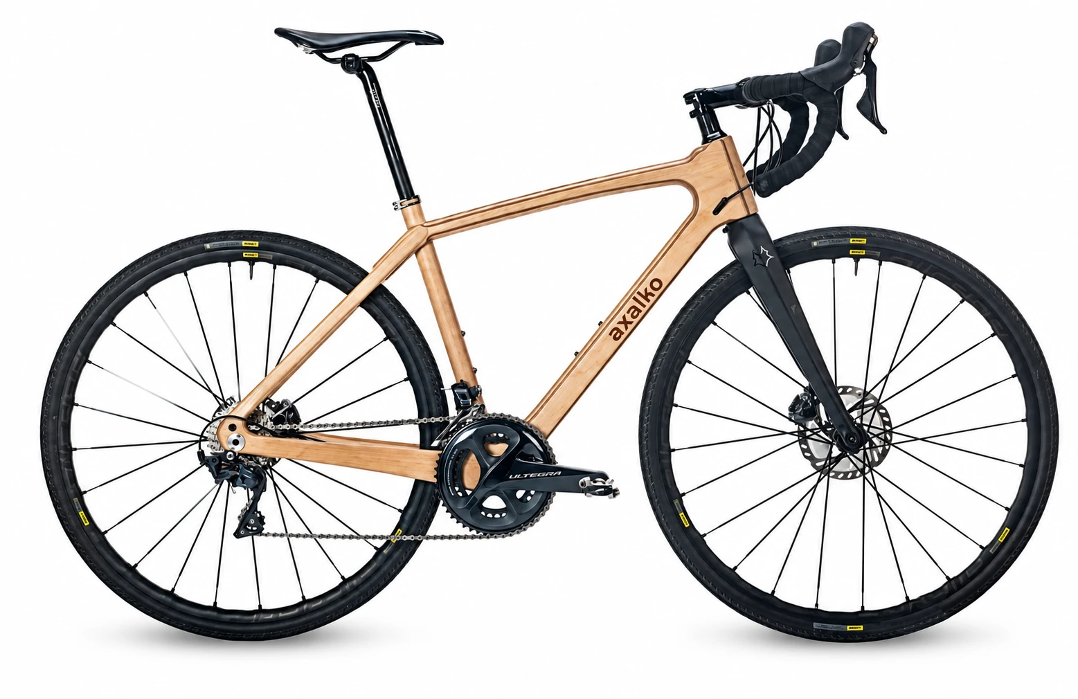 Bicicleta Axalko con montaje de carretera
